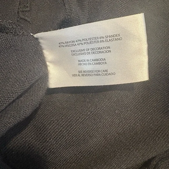 Banana Republic Charcoal Knit Top - Picture 2 of 4